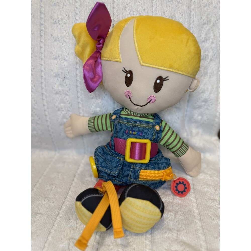 Playskool Dressy Kids Girl Doll Activity Plush Hasbro 2021 Learn Skills Blonde